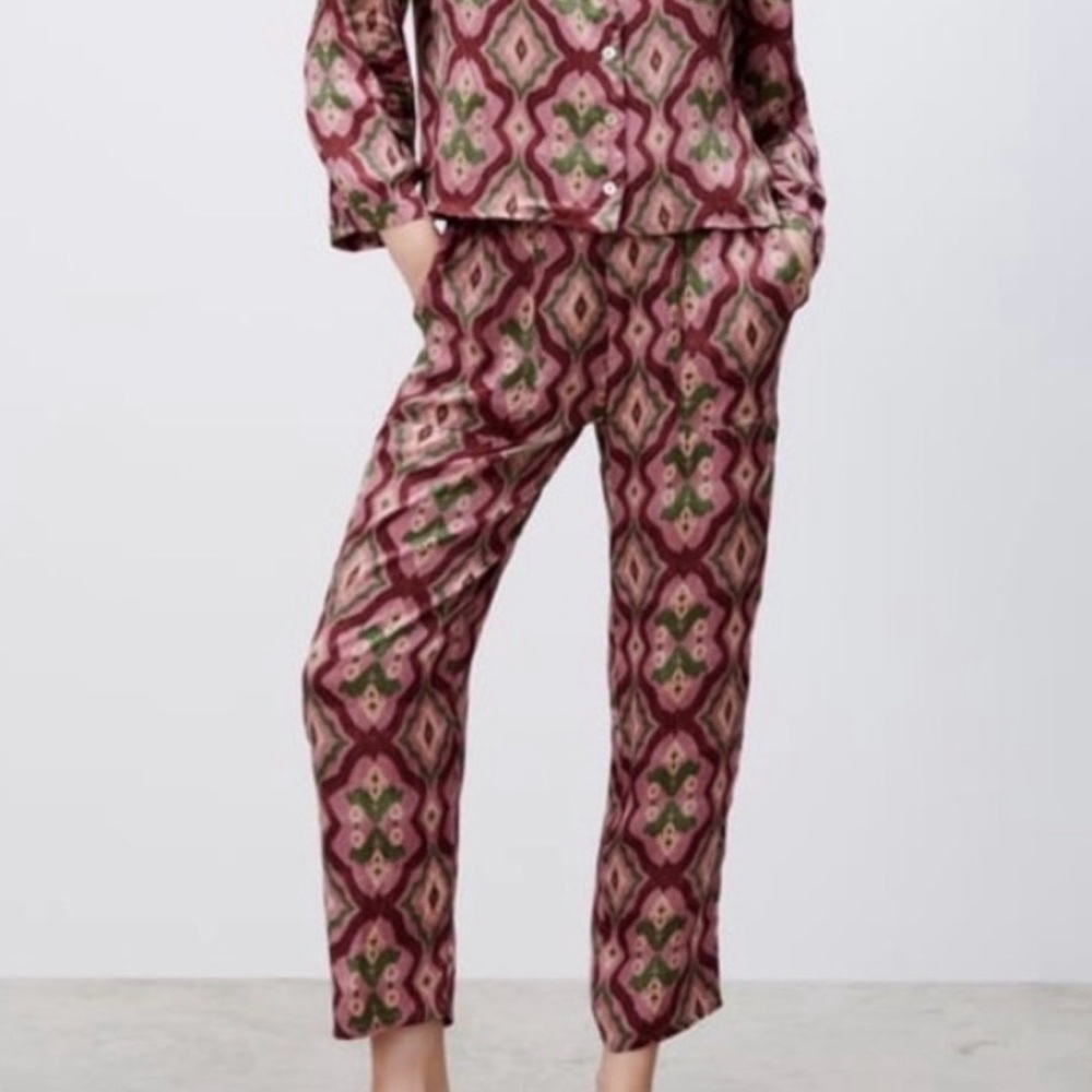 Zara Geometric Print Pants